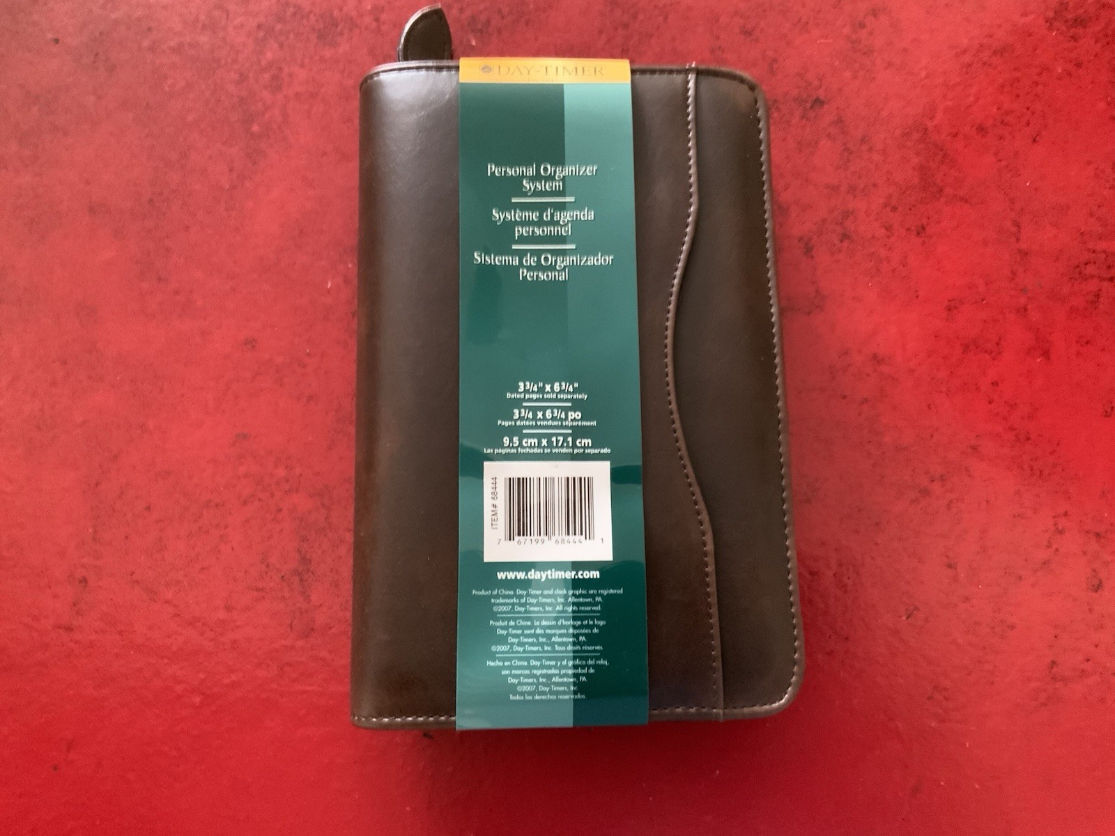 Day-Timer Wire-Bound Leather Organizer System Agenda Brown # 68444