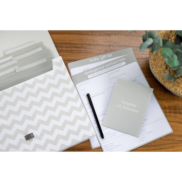 Baby's File Keeper – Gray: Paper 8.5 x 11 Inches, Unbound, Undated