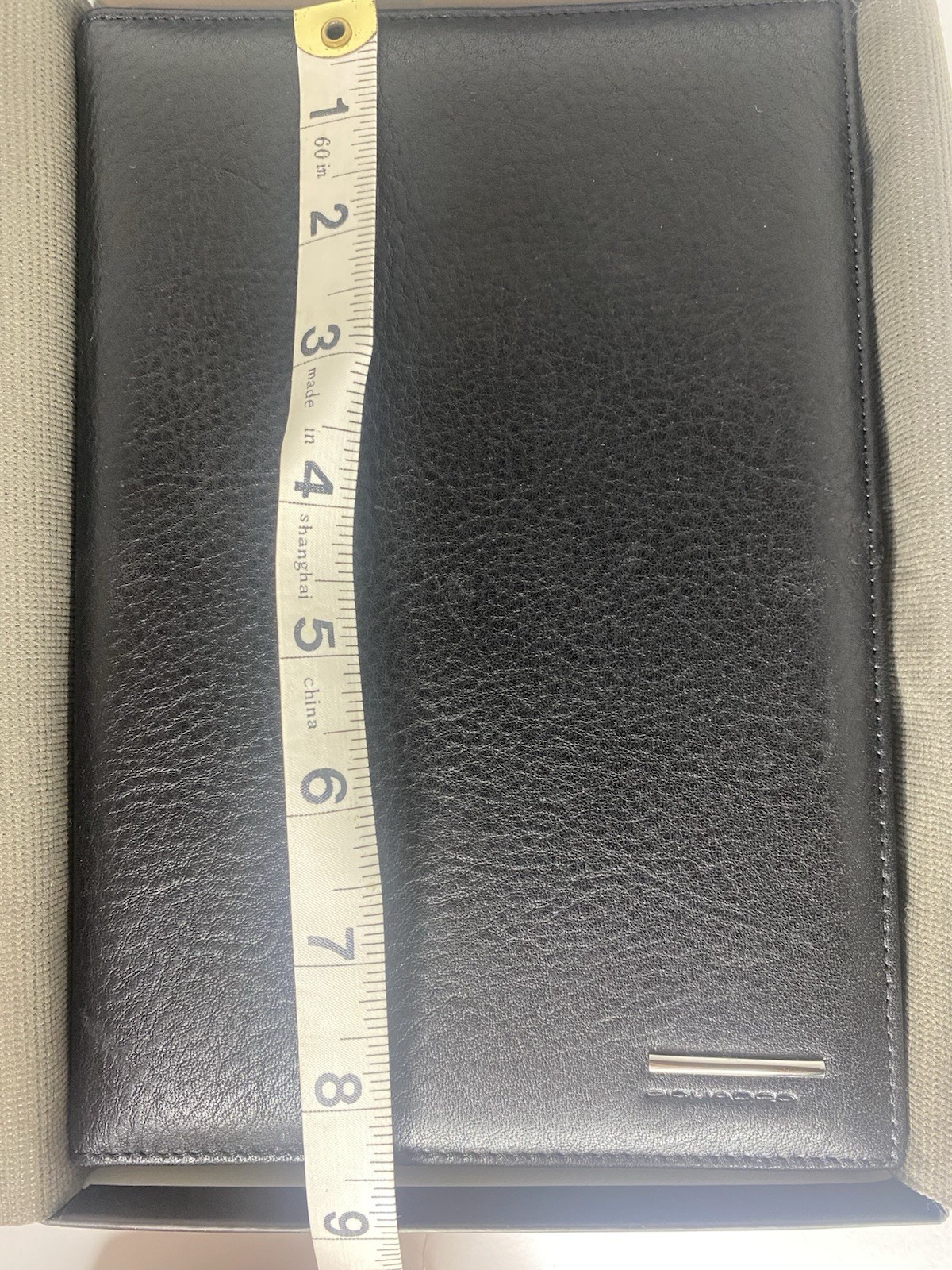 PIQUADRO Black Leather Address Book 8.5 x 6 ITALY 1996 Discontinued Boss Gift