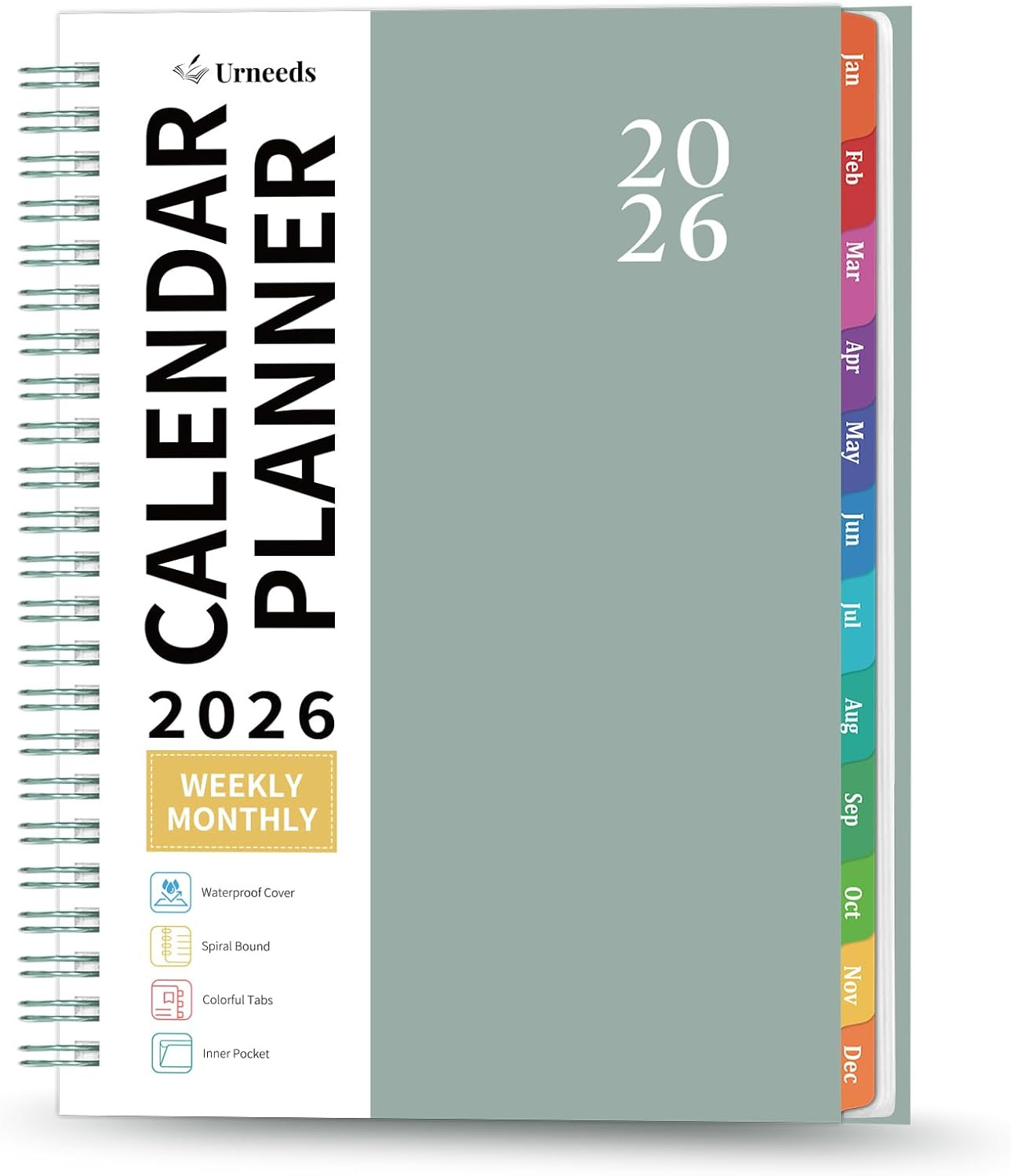 2026 Planner – 2026 Planner Weekly and Monthly from Jan. 2026 – Dec. 2026, Calen