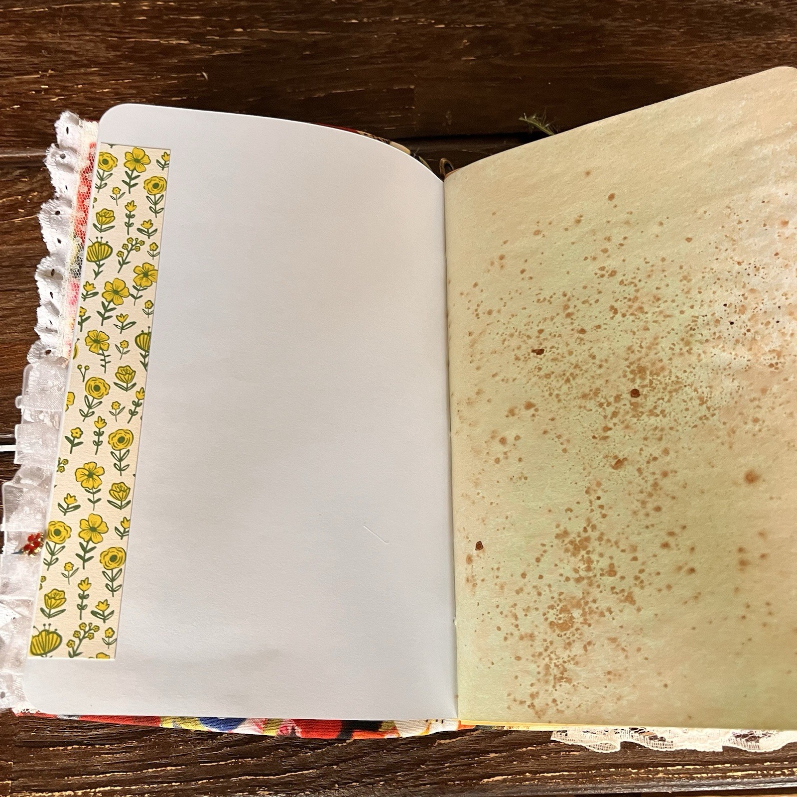 Bird Themed Junk Journal 3 Signatures Softcover Decorated Floral Colorful