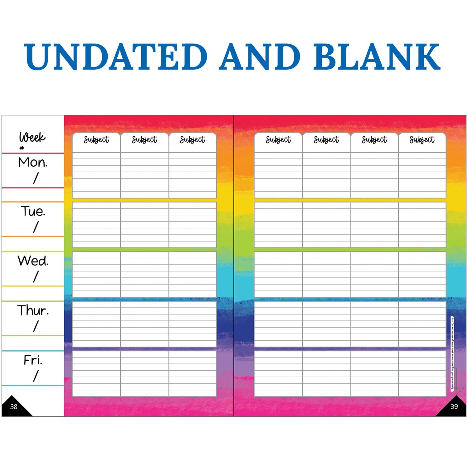Light Bulb Moments Planner, 8″ x 11″ Undated Daily Planner, Weekly Planner, a…