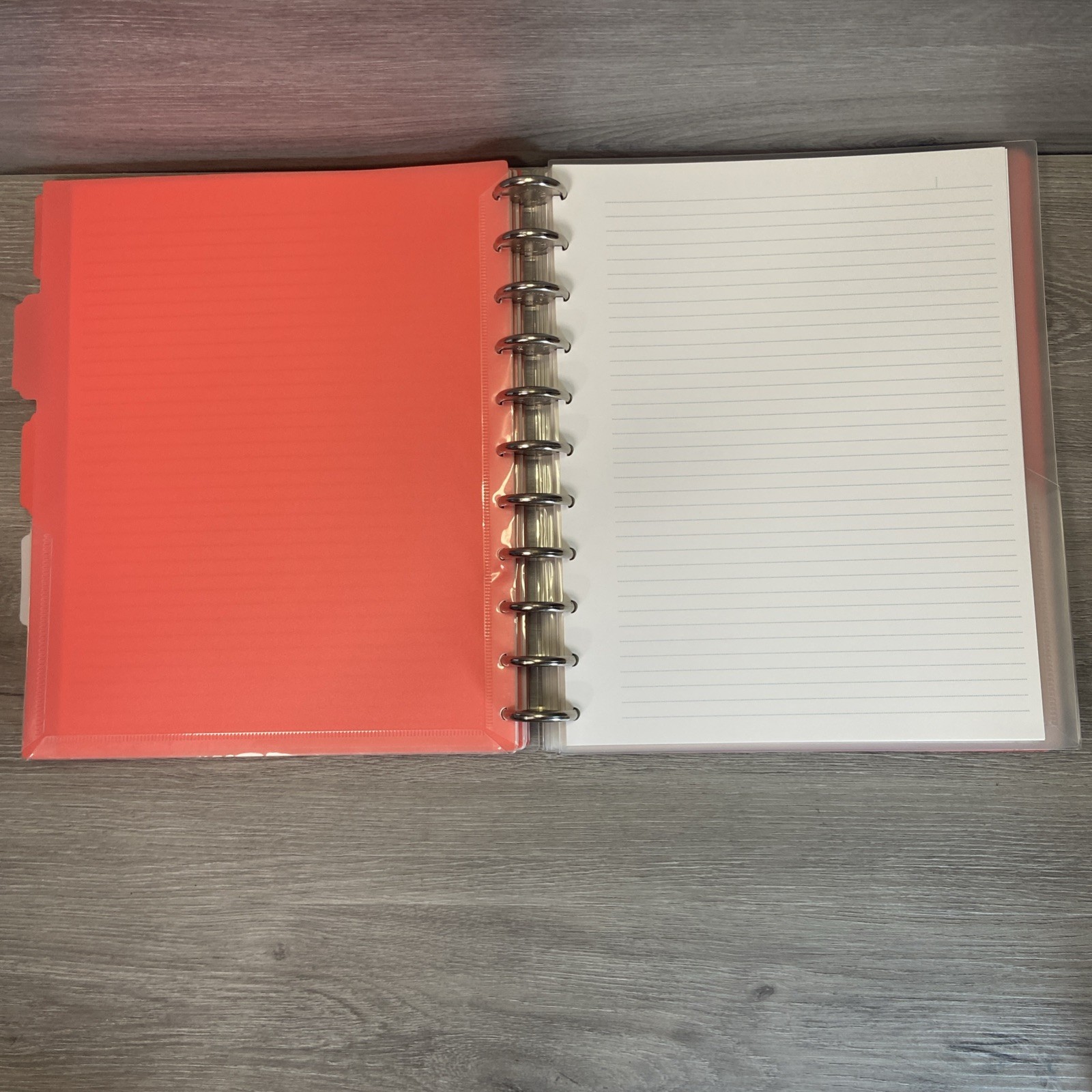 Office by Martha Stewart Notebook Planner Large Orange Discbound Arc + Inserts