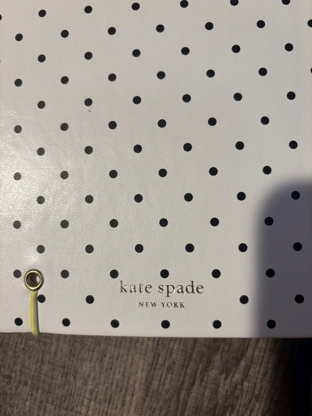 Polka Dot Kate Spade Sparks Of Joy Take Note Notebook Journal Diary Monogram L