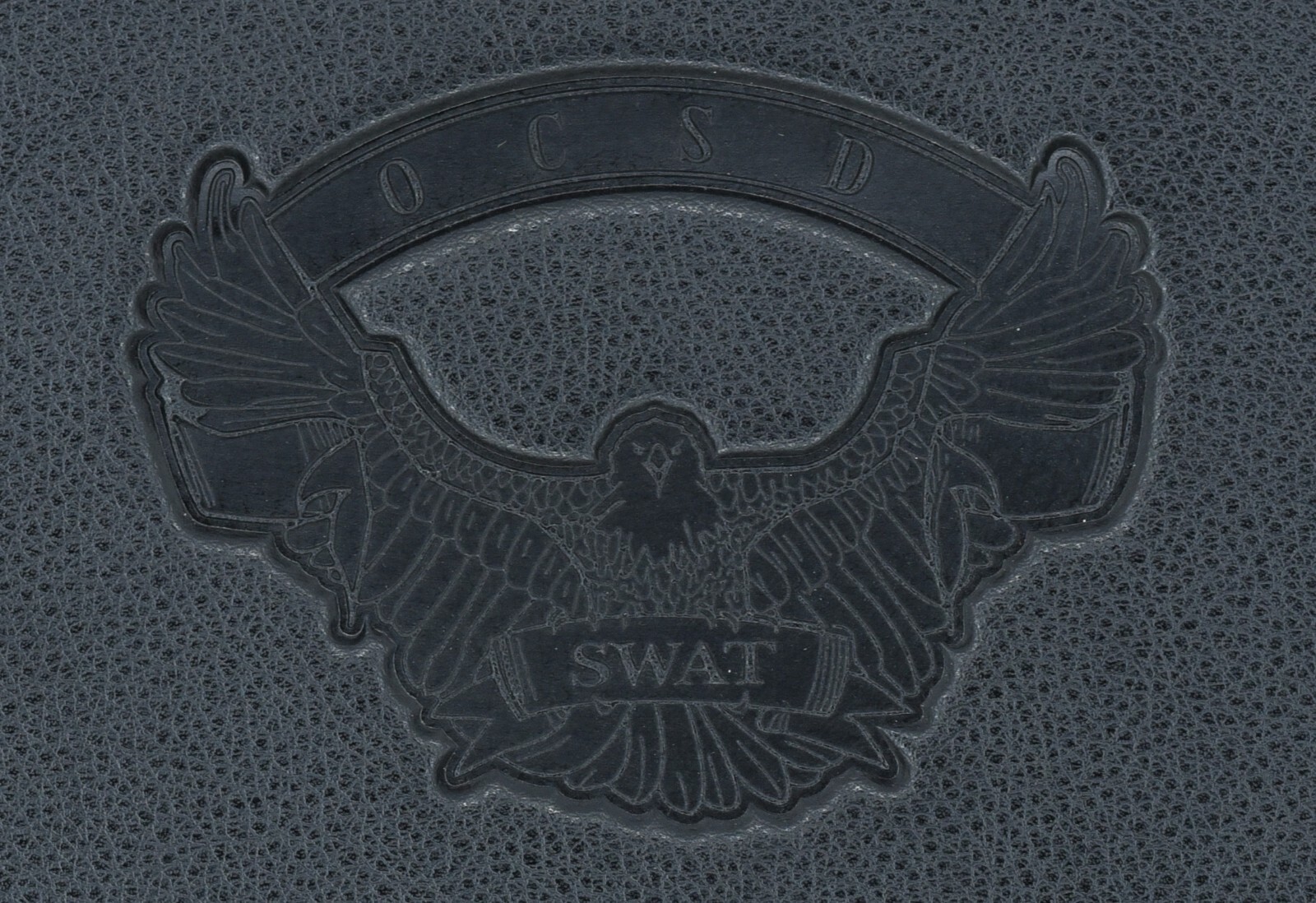 Strong Leather Company Padfolio Orange County SWAT Black Leather New