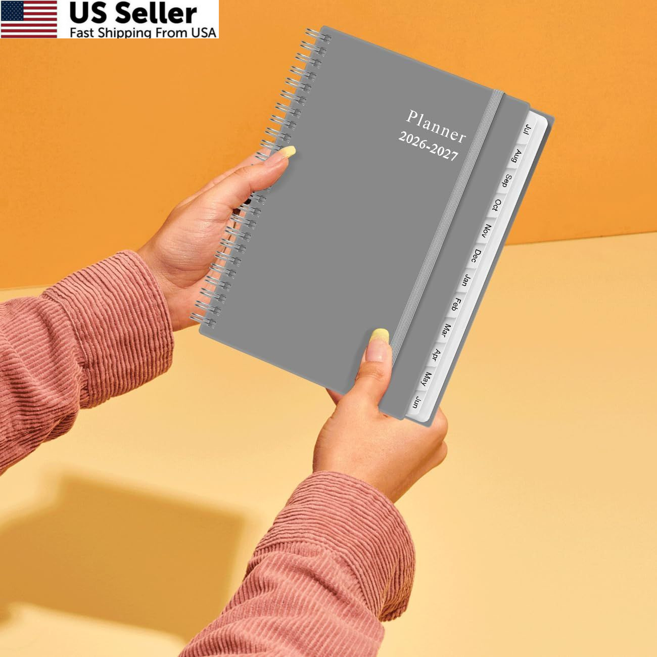 2026-2027 Planner – from July 2026 – 6.4″ x 8.5″, Grey-E