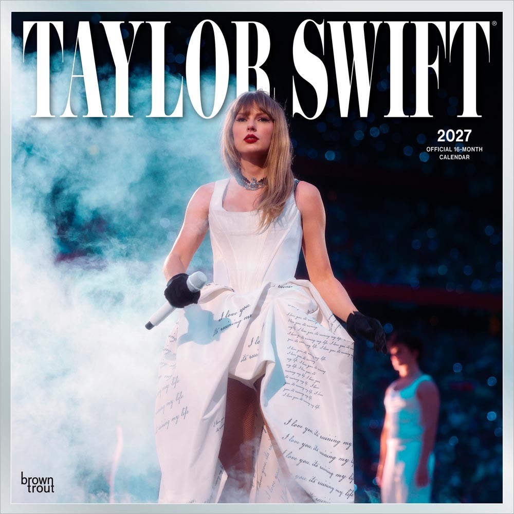 Taylor Swift OFFICIAL 2027 12×24″ (Hanging) Square Wall Calendar | Plastic-Free