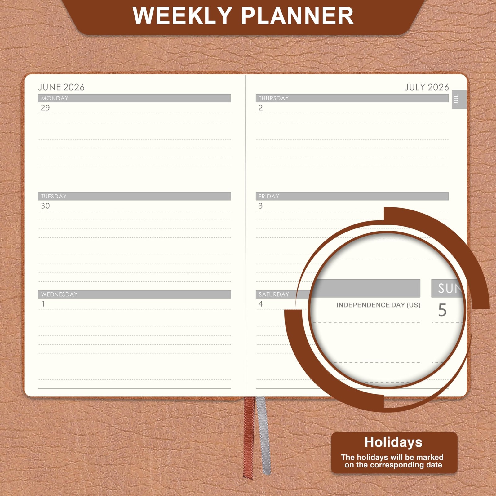 2026-2027 Planner – 2026-2027 Weekly Monthly Planner, July 2026 – June 2027, …