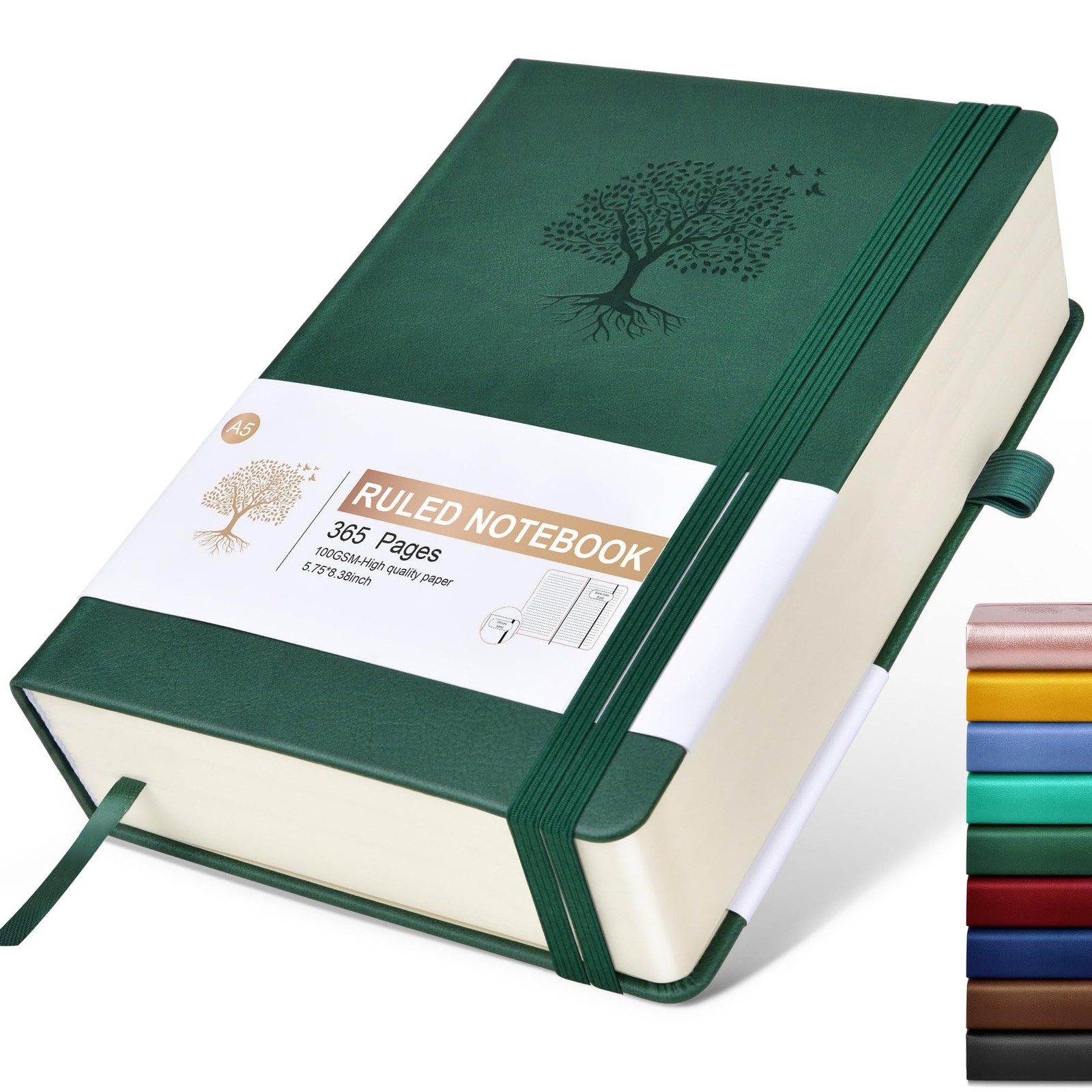 Lined Journal Notebook -365 Pages A5 Thick Journals for Writing Ruled Noteboo…