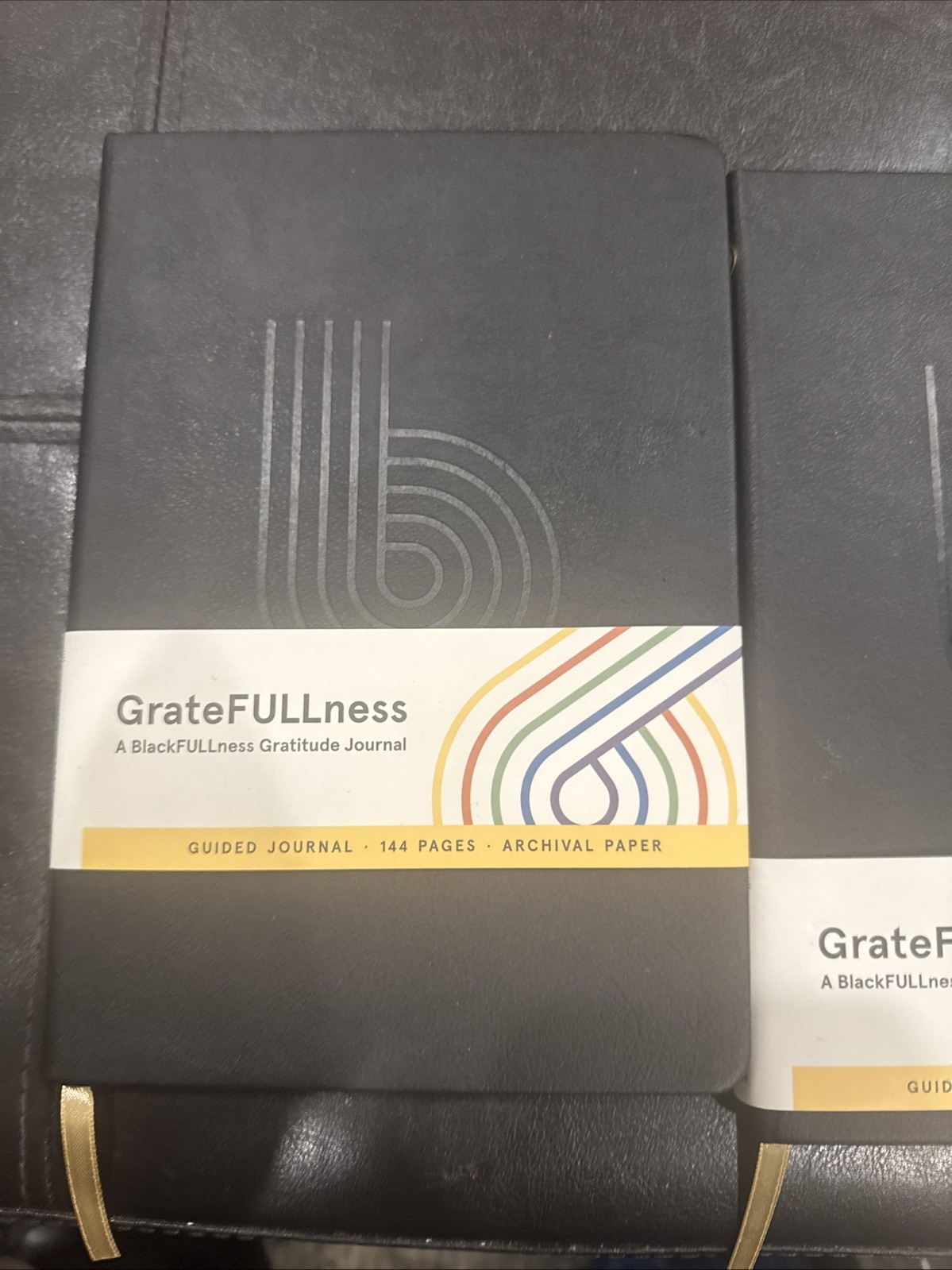 GrateFULLness BlackFULLness Gratitude Journal 144 Pages Guided Notebook Set 2