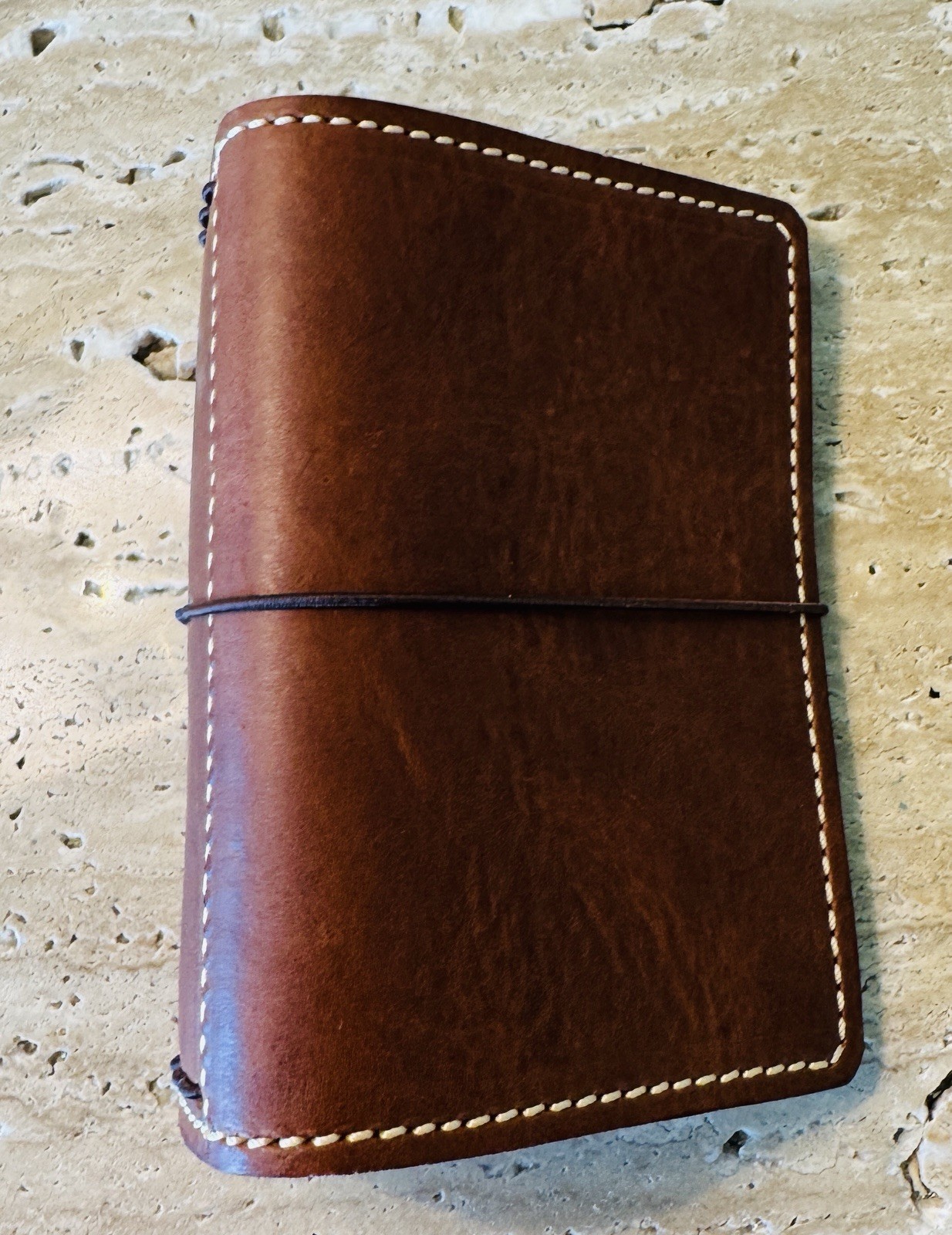 Speckled Fawns Small Leather Notebook Travelers Portfolio Cover New