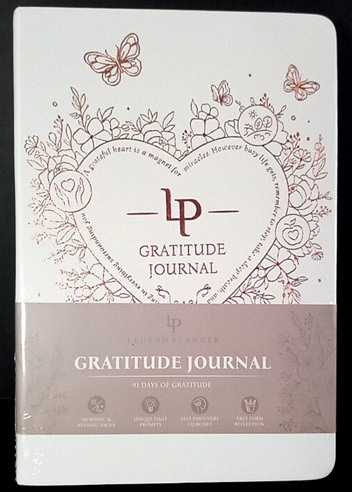 New Sealed Legend Planner Gratitude Journal 91 Days Vegan Leather Cover