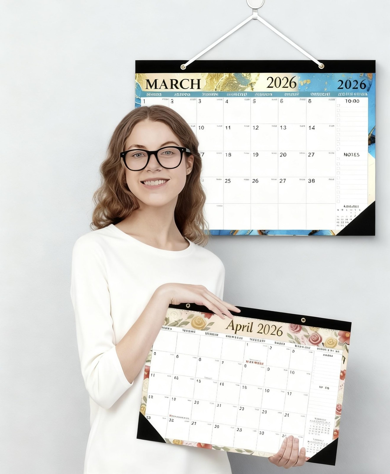 Desk Calendar 2026, Large 17″ x 12″ 18 Months Runs from B#2026-2027