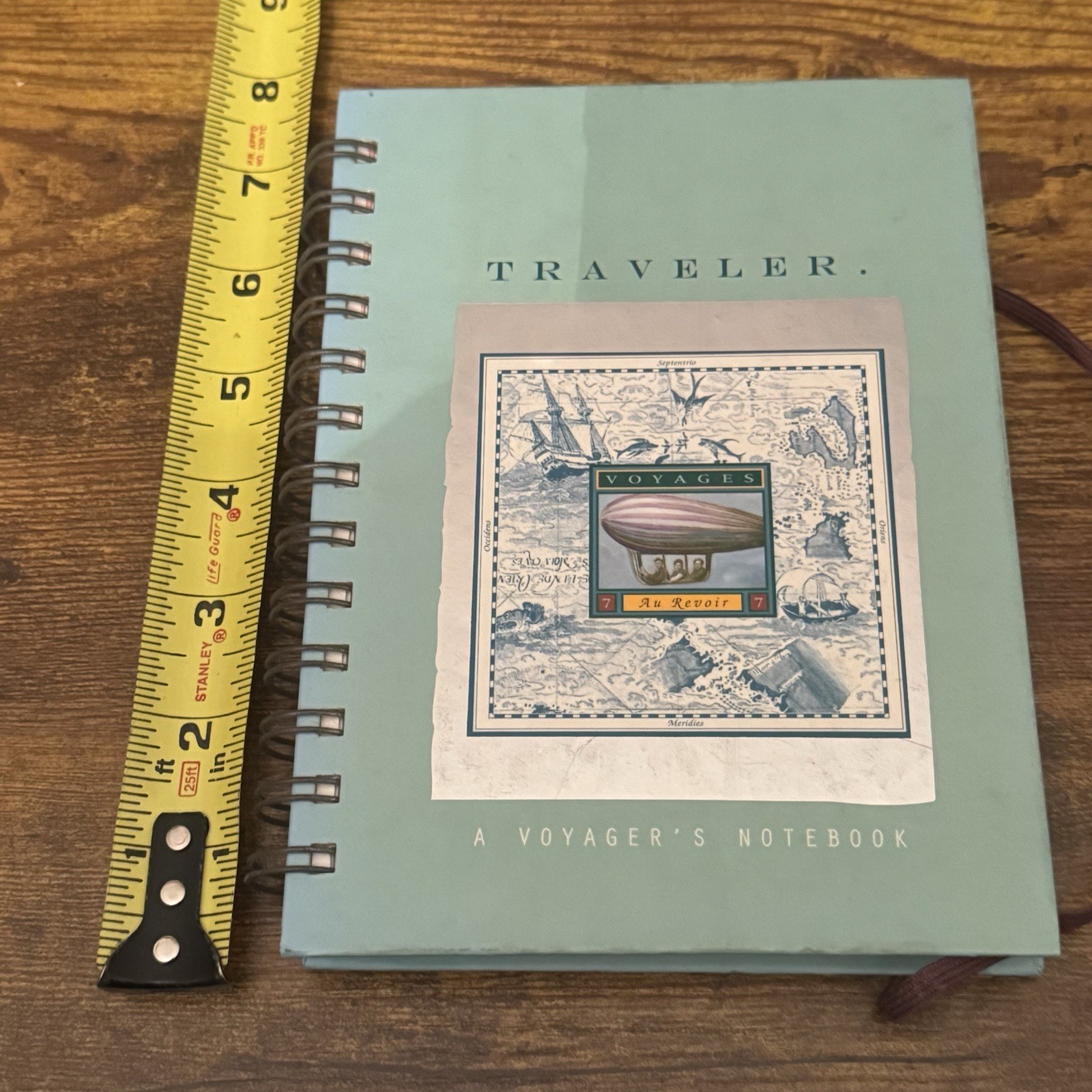 Stewart Tabori Chang Traveler Vintage Voyage Map Journal 1996 Spiral Travel Book