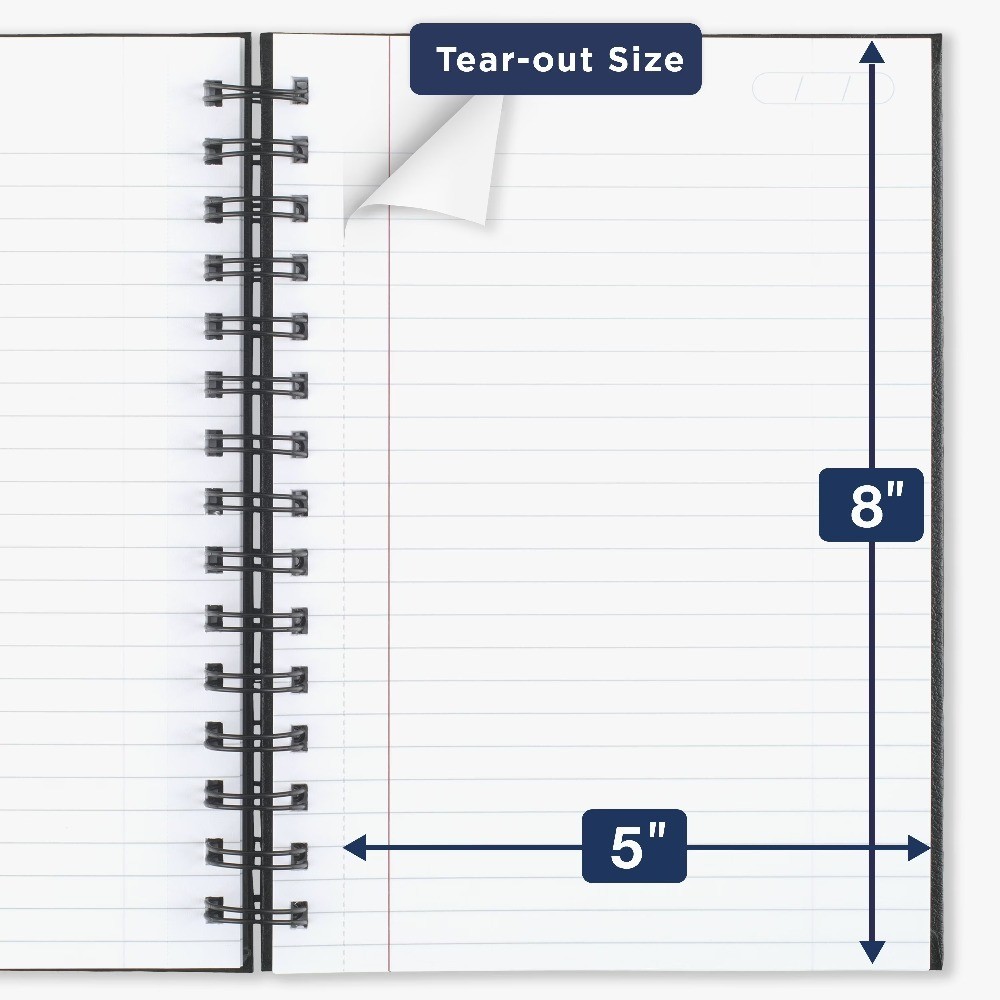 Professional Business Writing Notebook 5×8 Inches Medium Size Black