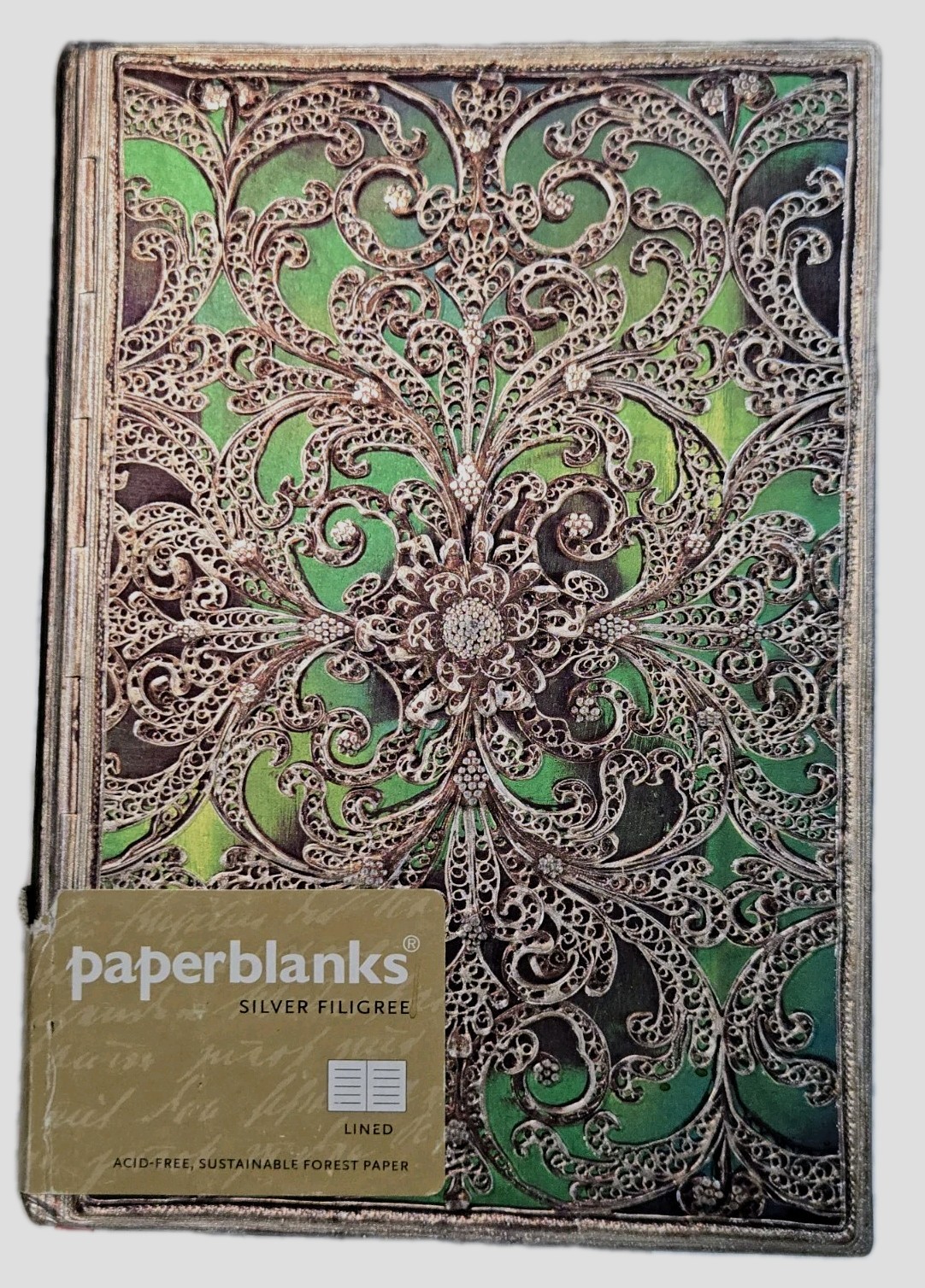 Paperblanks Journal “Esmeralda” Lined Midi 5 x 7″ Writing Acid Free Pouch