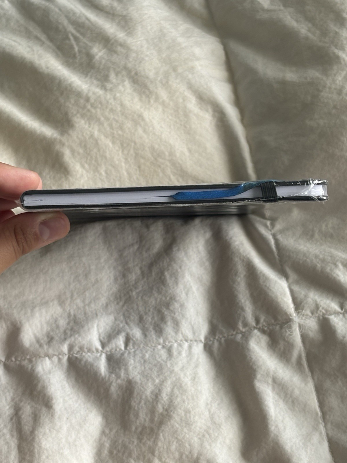 Behind The Smile Black Lined Journal Notebook Elastic Closure and Pen Set