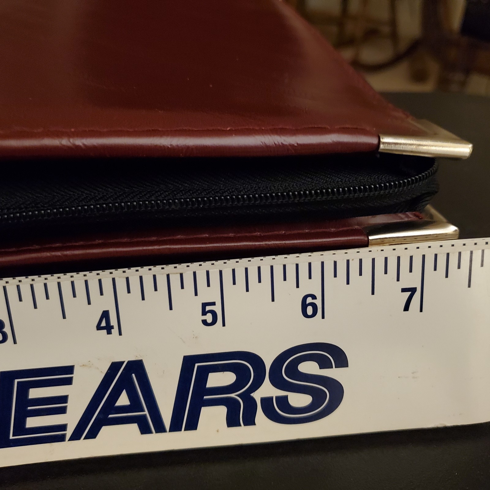3-Ring Day Planner Organizer Unbranded Date Mate Leatherette Burgundy Vintage