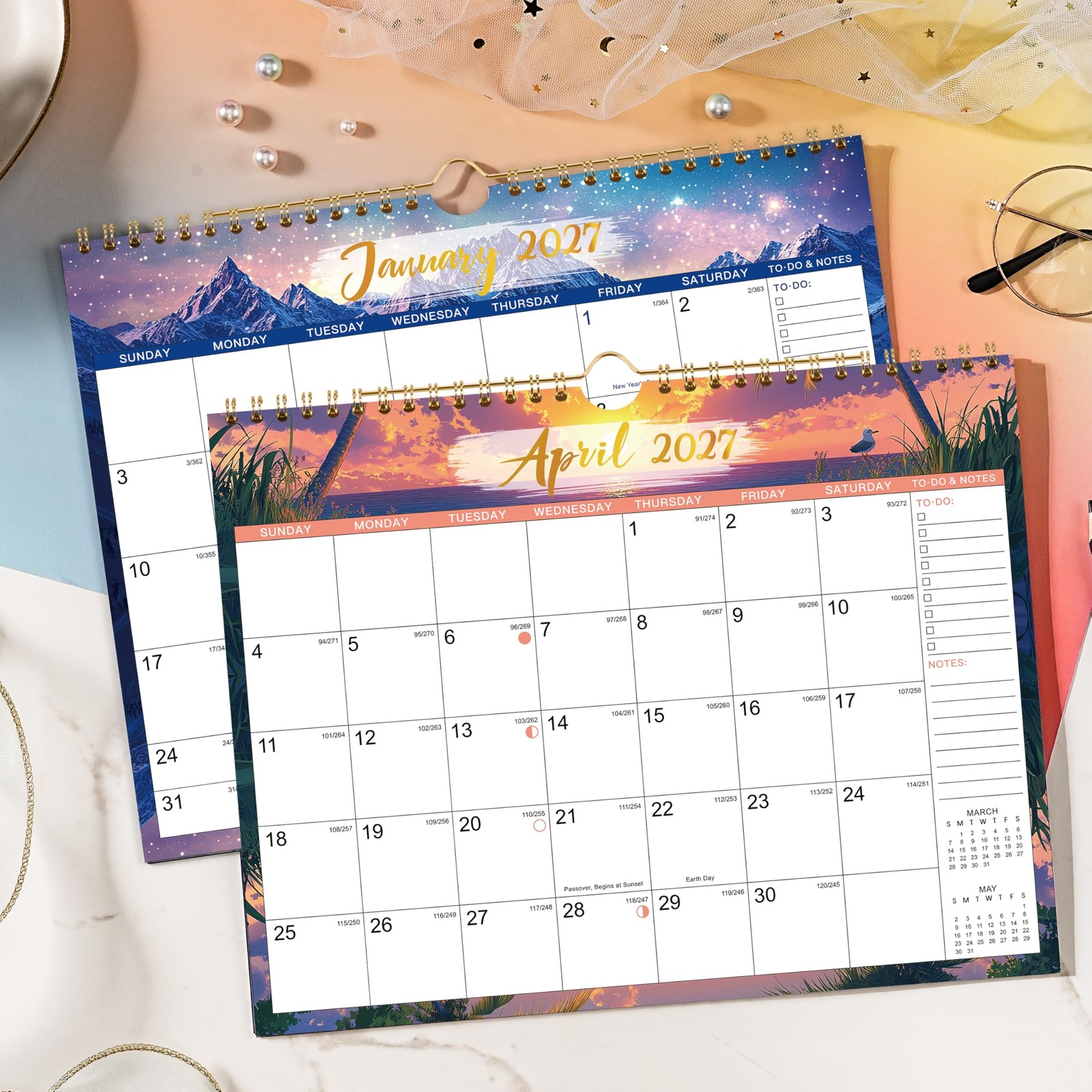 Calendar 2026-2027 – 2026-2027 Wall Calendar, JUL 2026 – DEC 2026, 11″ x 8.5″…