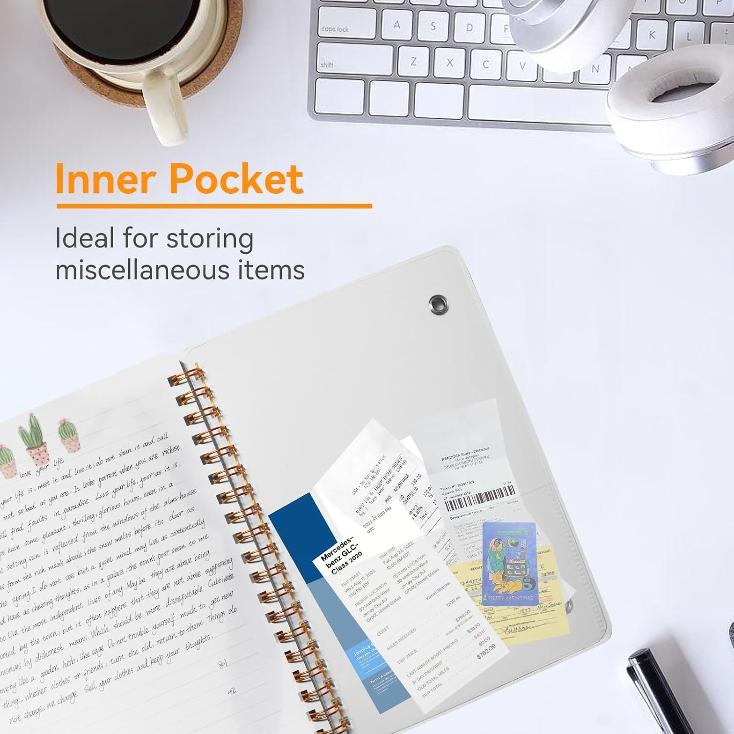4 PCS Small Spiral Notebook 5×7, Spiral Journal Notebook, Notebooks for Work, No