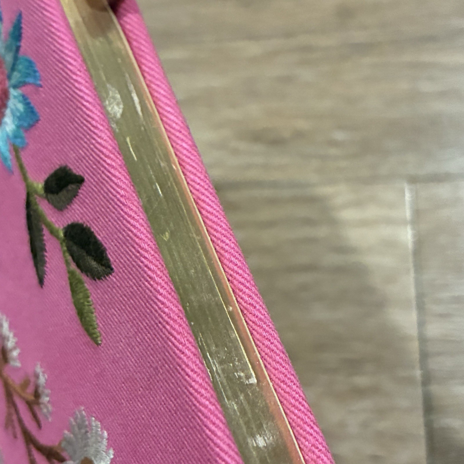 Johnny Was Journal Embroidered Floral Flowers Pink