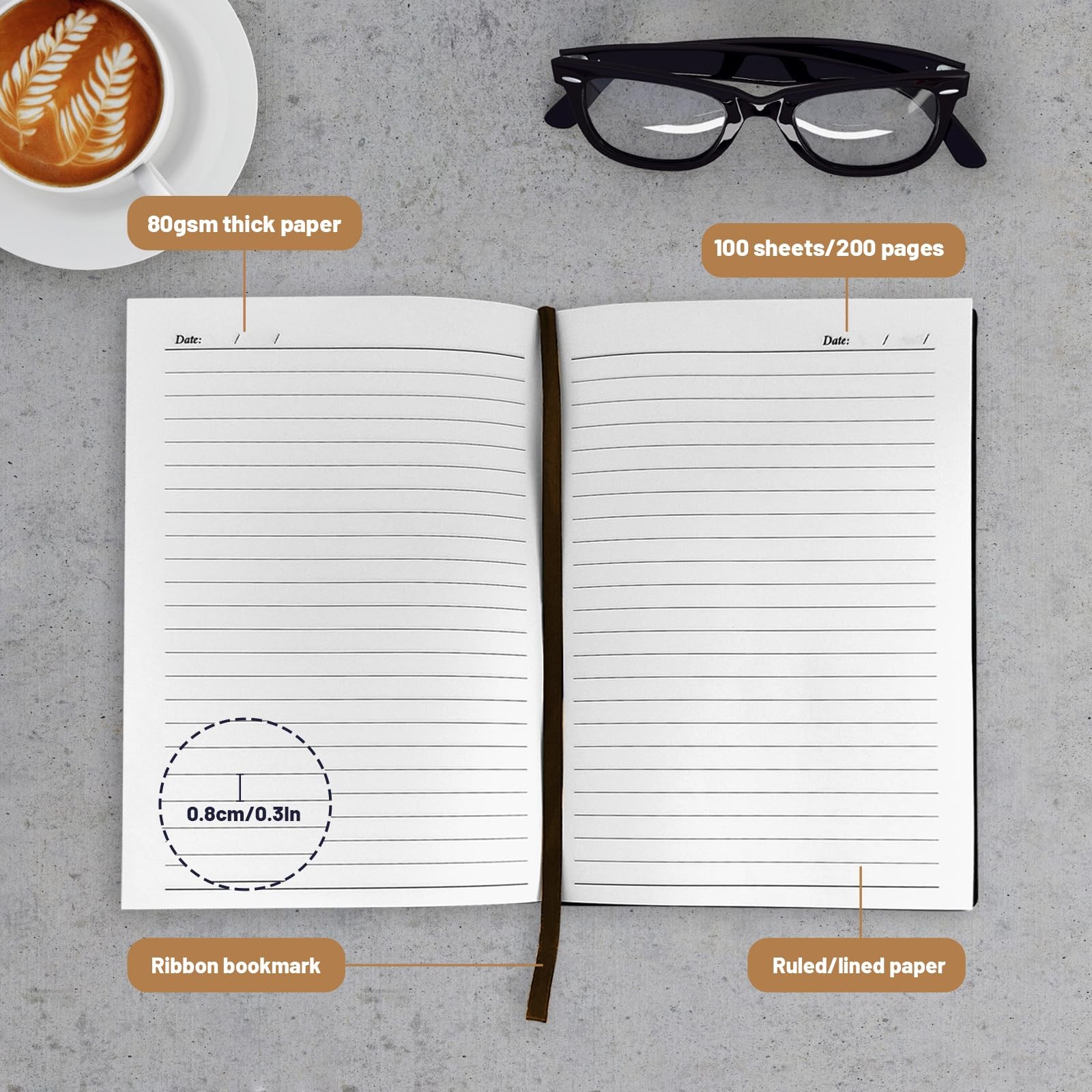 HHNBSRC Magic Notebook Glow-in-the-dark, Suitable for Children’s Black&Yellow