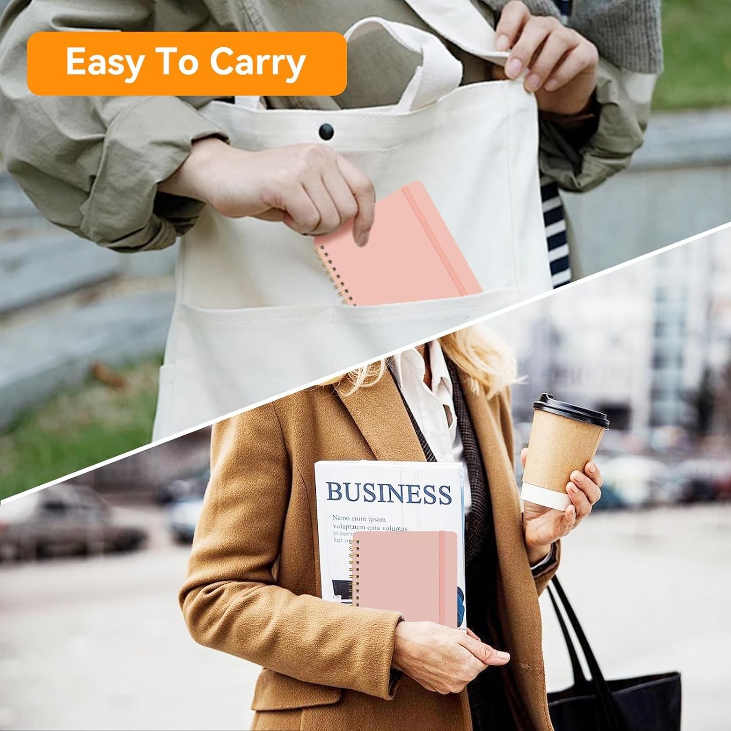 4 PCS Small Spiral Notebook 5×7, Spiral Journal Notebook, Notebooks for Work, No