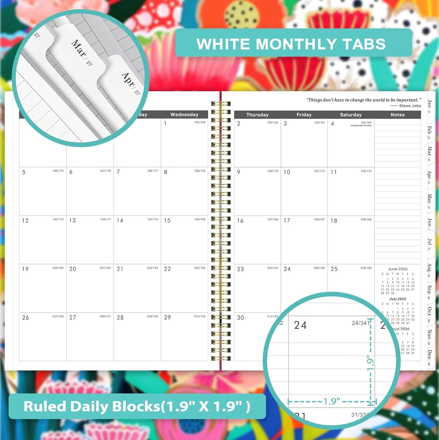 2026-2028 Monthly Planner 9 x 11 Inches July 2026 June 2028 Daily Weekly