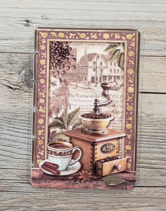 Stamperia Coffee & Chocolate Cardstock Bookmark For TUL Arc 8 Disc Planners #4