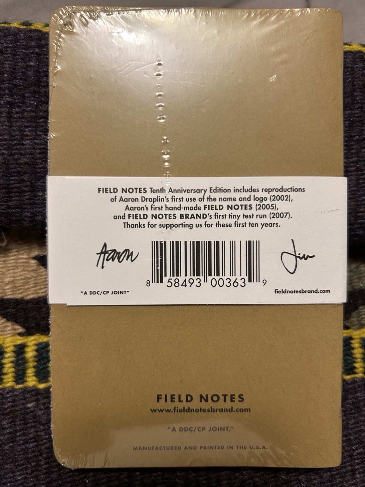Field Notes 10 Year Anniversary (2007-2017) Three (3) 32 Page Memo Books