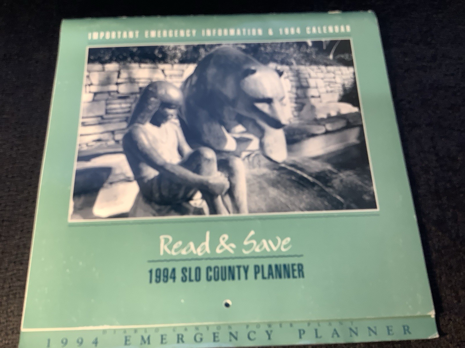 1994 SLO County CA Planner Emergency Planning Calendar