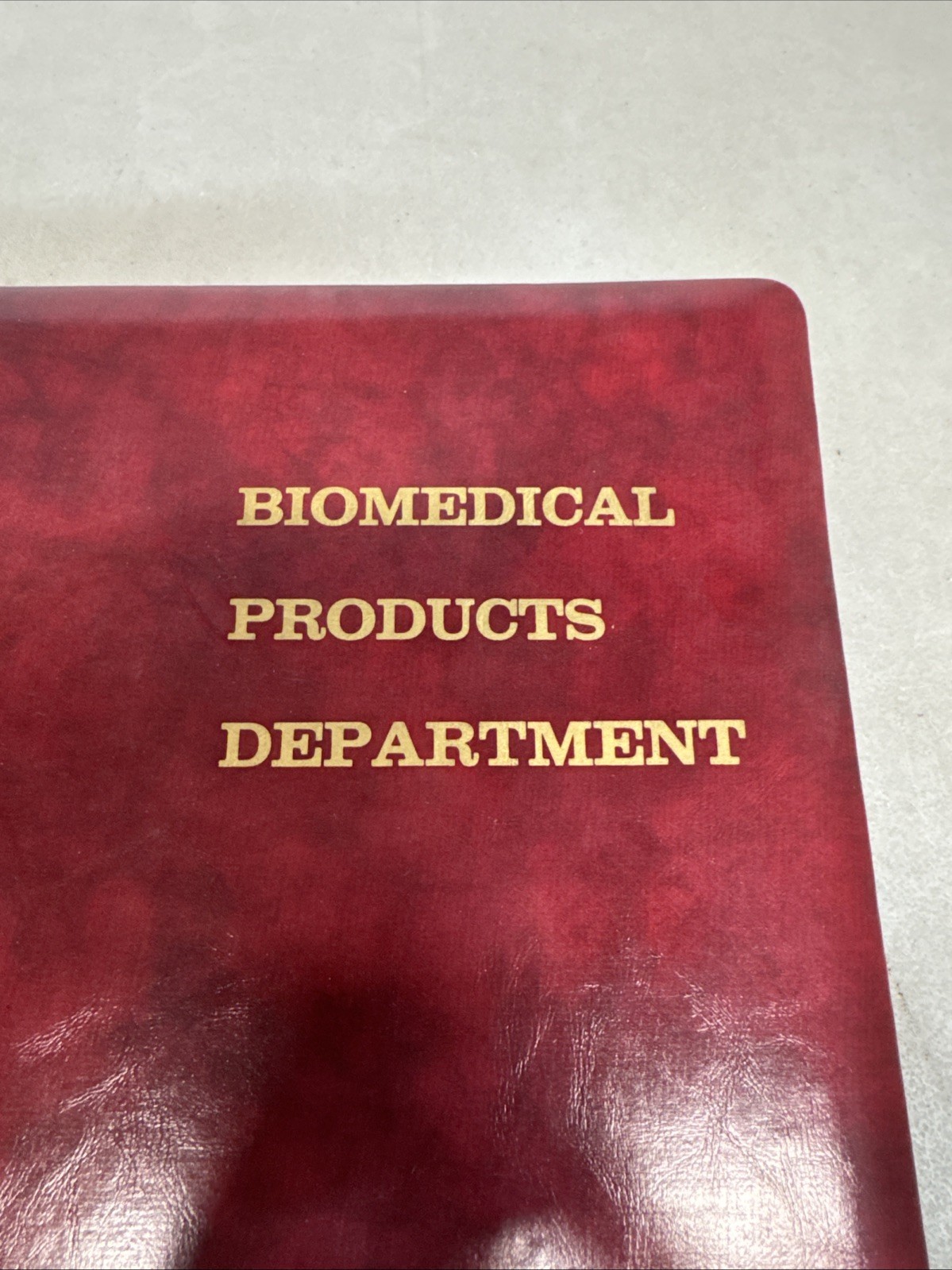 Vintage DuPont Biomedical Products Dept A Personal Case Writing Legal Pad Folio