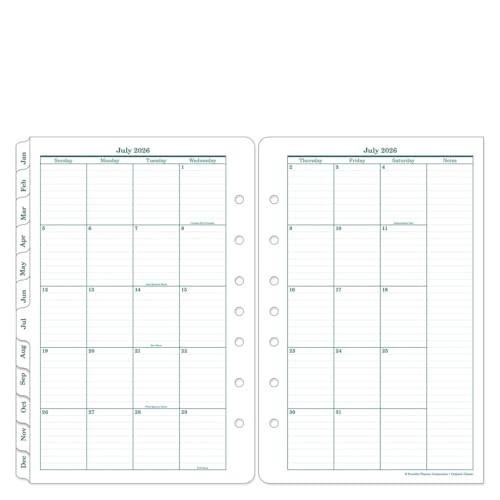 Original Ring-Bound Planner Refill – Two Page Per Day, Classic, Jul 2026 – Jun 2