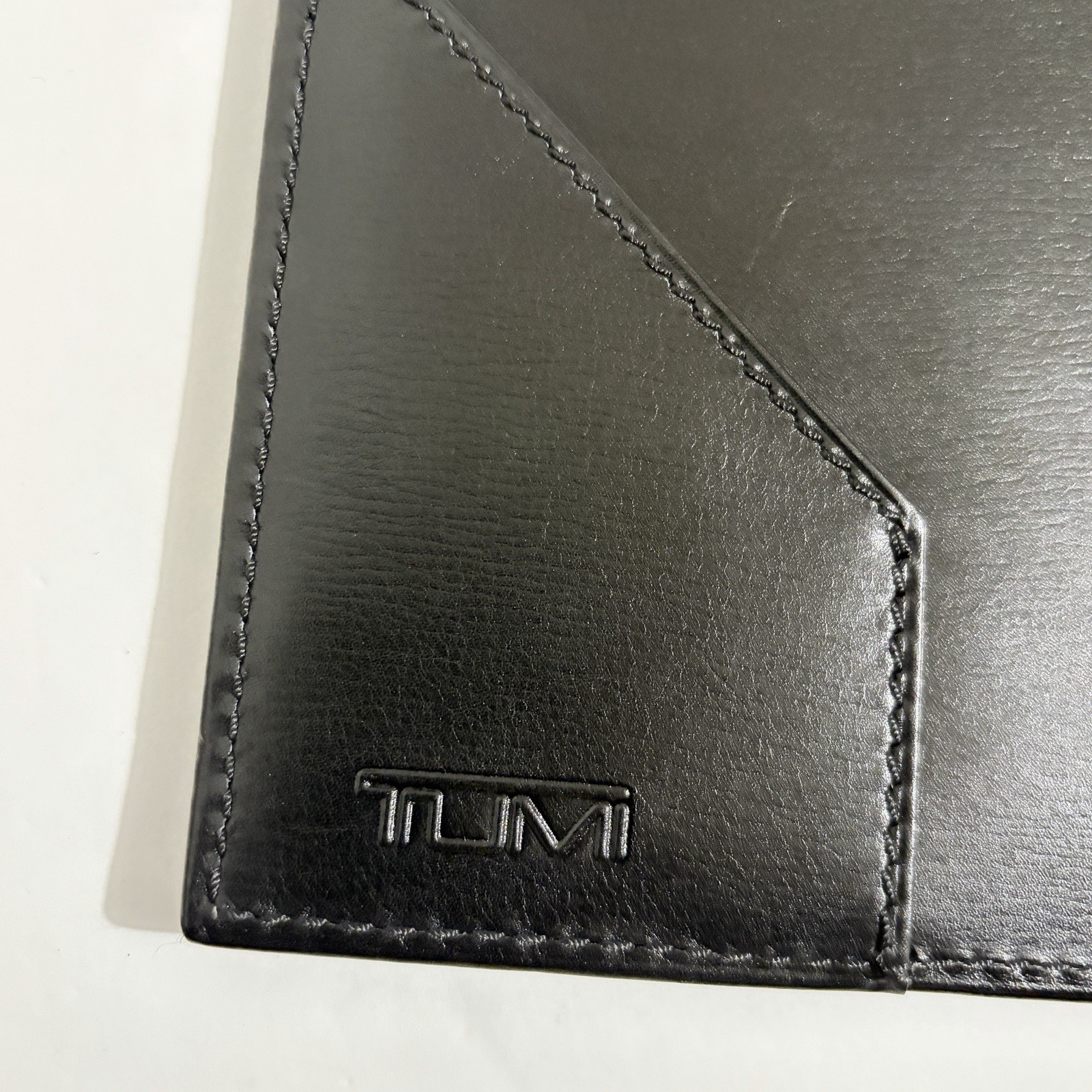 Tumi Padfolio Notepad Organizer Holder Black Leather 9 x 12″ Executive Legal Pad