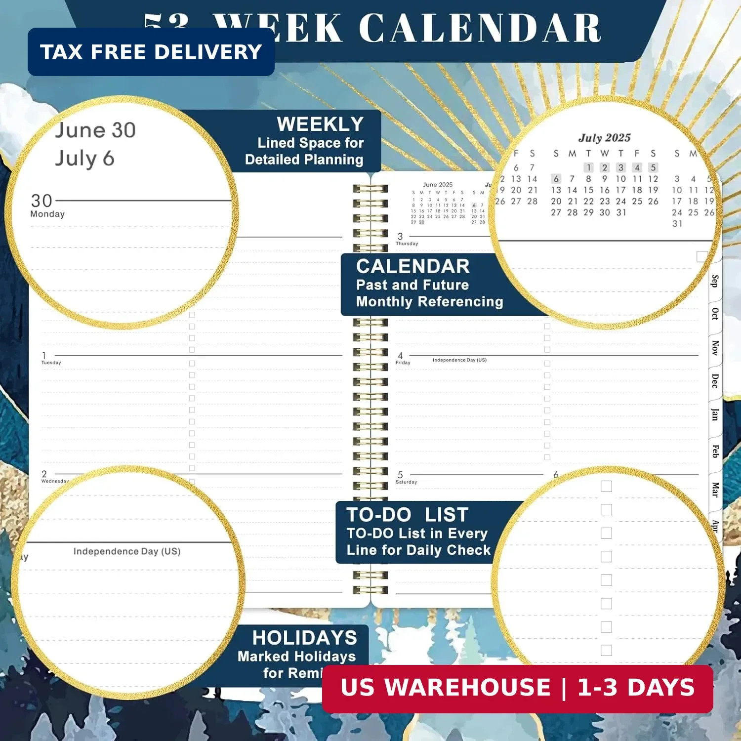 2026-2027 Planner – JUL 2026 – JUN 2027, Planner 2026-2027, 8” x 10”, Planners