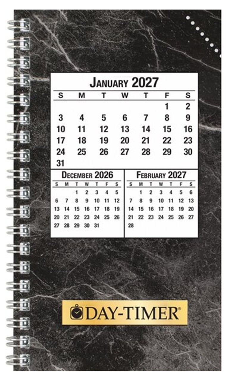 Day-Timer Jan-Dec 2027, 2-Page/Day Orig Planner Refill Pocket 3.5×6.5″ +Extras