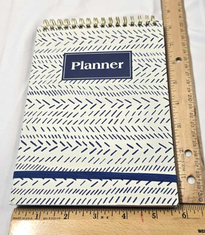 Top Bound Task Planner Spiral -Undated w/ water tracker Pulsar #19097 ~8″ x5.75″