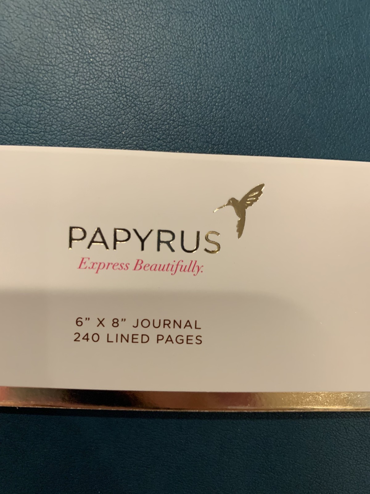PAPYRUS dark teal Ruled 6×8 Notebook Journal 240 Ivory Lined Pages gift quality