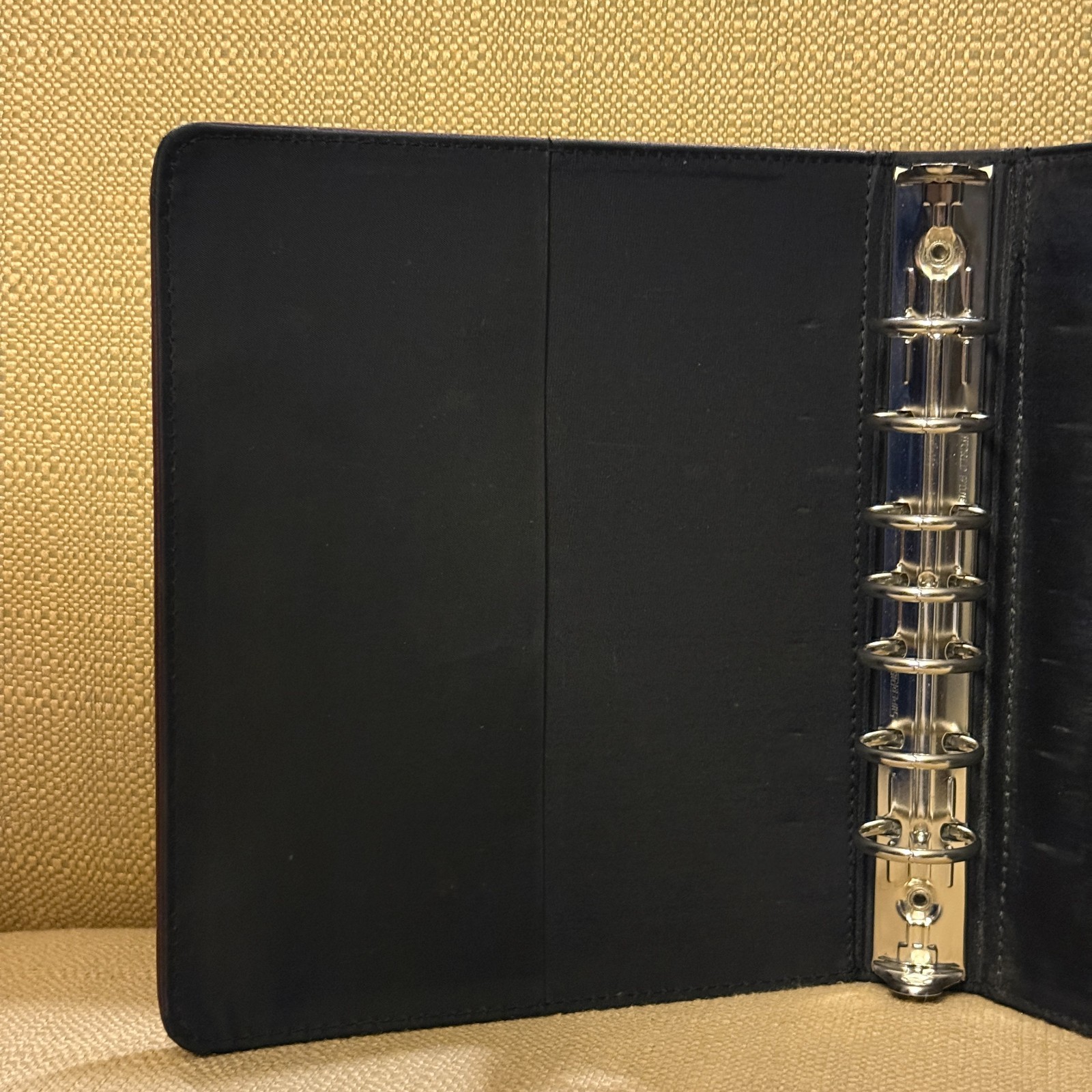 Franklin Covey Classic 7 Ring Planner Binder Organizer Burgundy Faux Leather