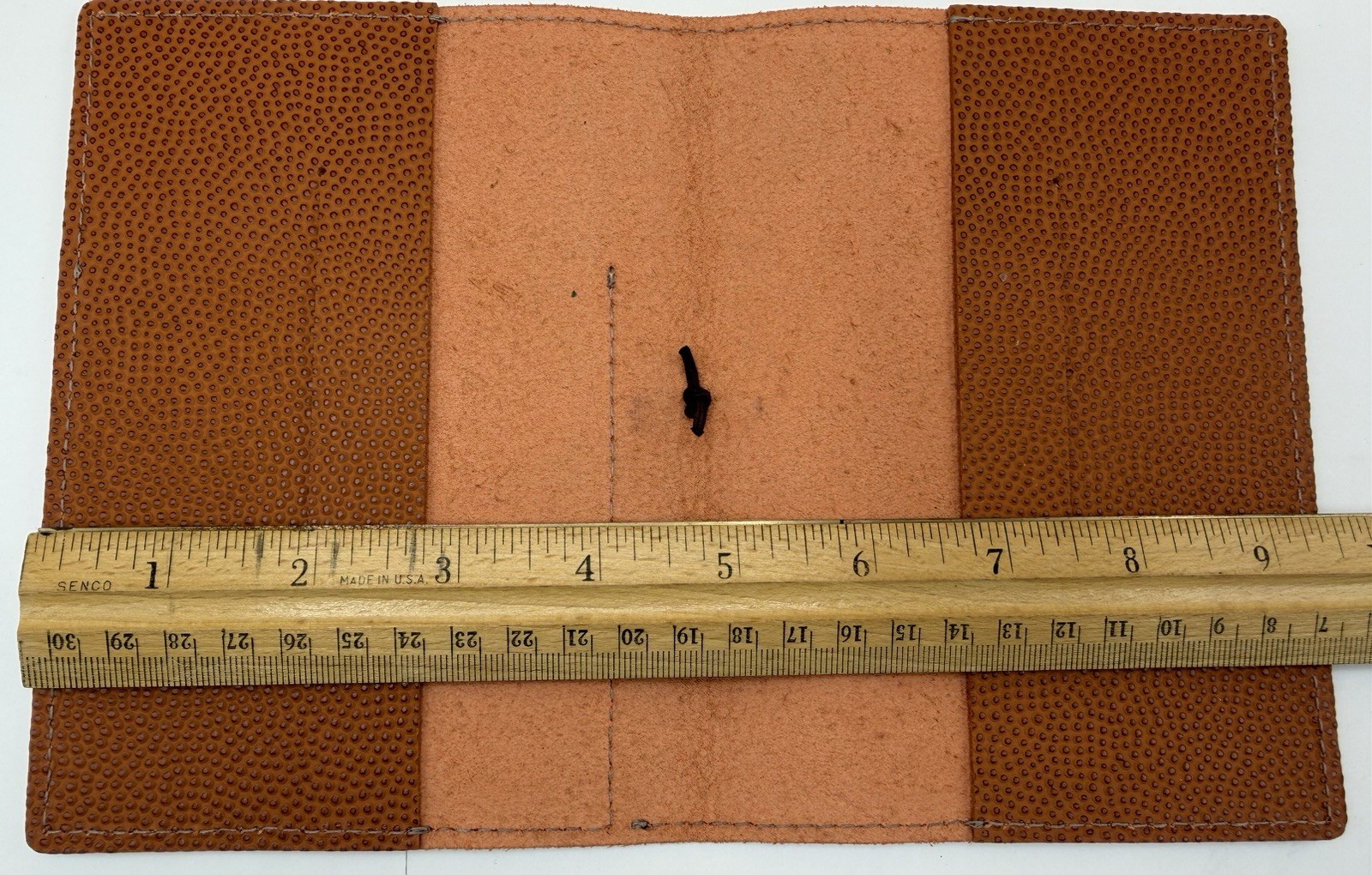 Sojourner USA A6 Orange Basketball Leather Folio Hobonichi Stalogy Midori Cover