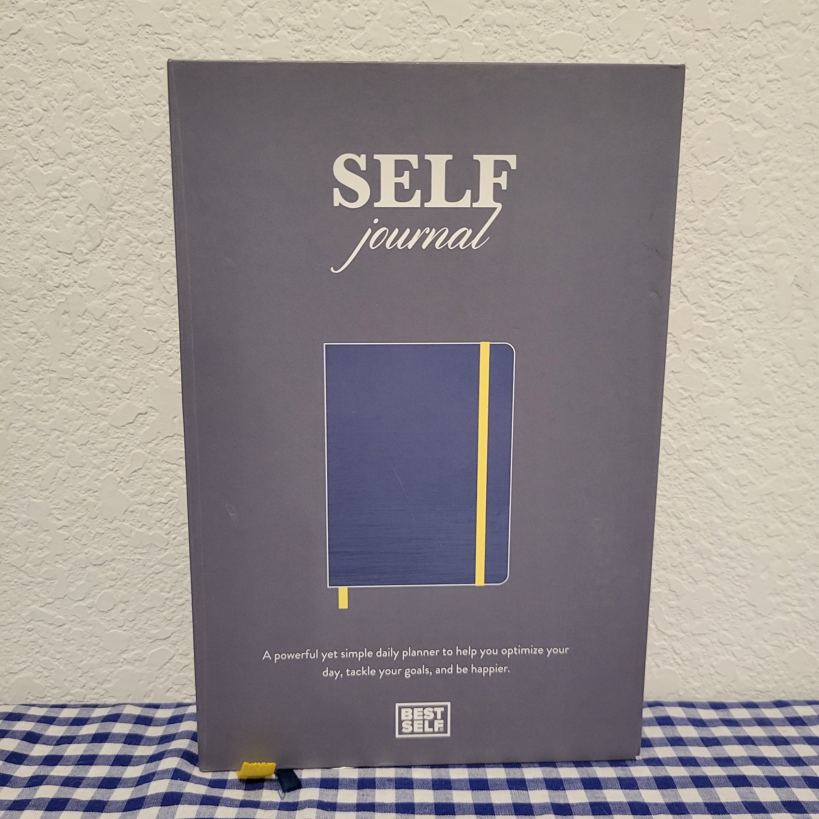 Best Self Self Journal Navy and Yellow Flagship Edition – OPEN BOX – CIB