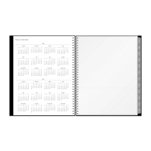 BLUE SKY MONTHLY PLANNER 2026 8-1/2″ X 11″ ENTERPRISE 111288 – BLACK