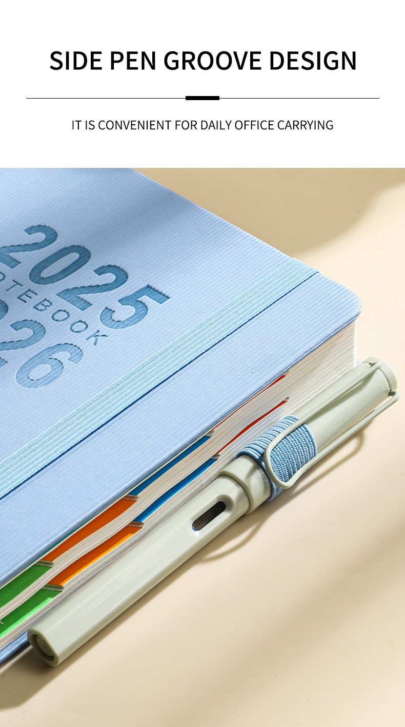 2025-2026 Daily Planner Book English Version Time Management Birthday Gift