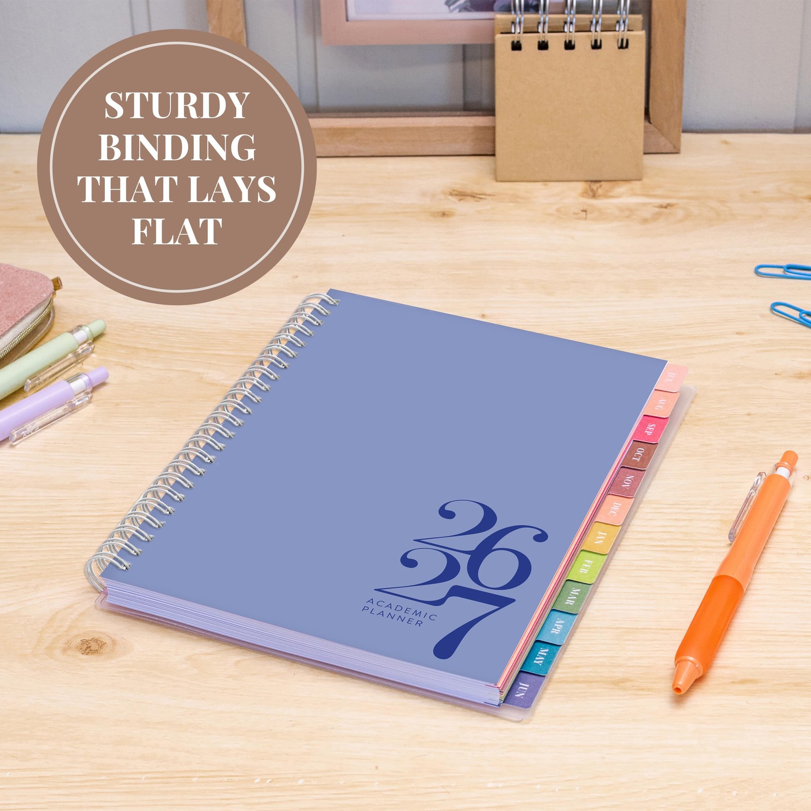 Rileys Academic Planner 2026-2027, (2026 – 2027) 8 x 6 Inch, Blue – Classic