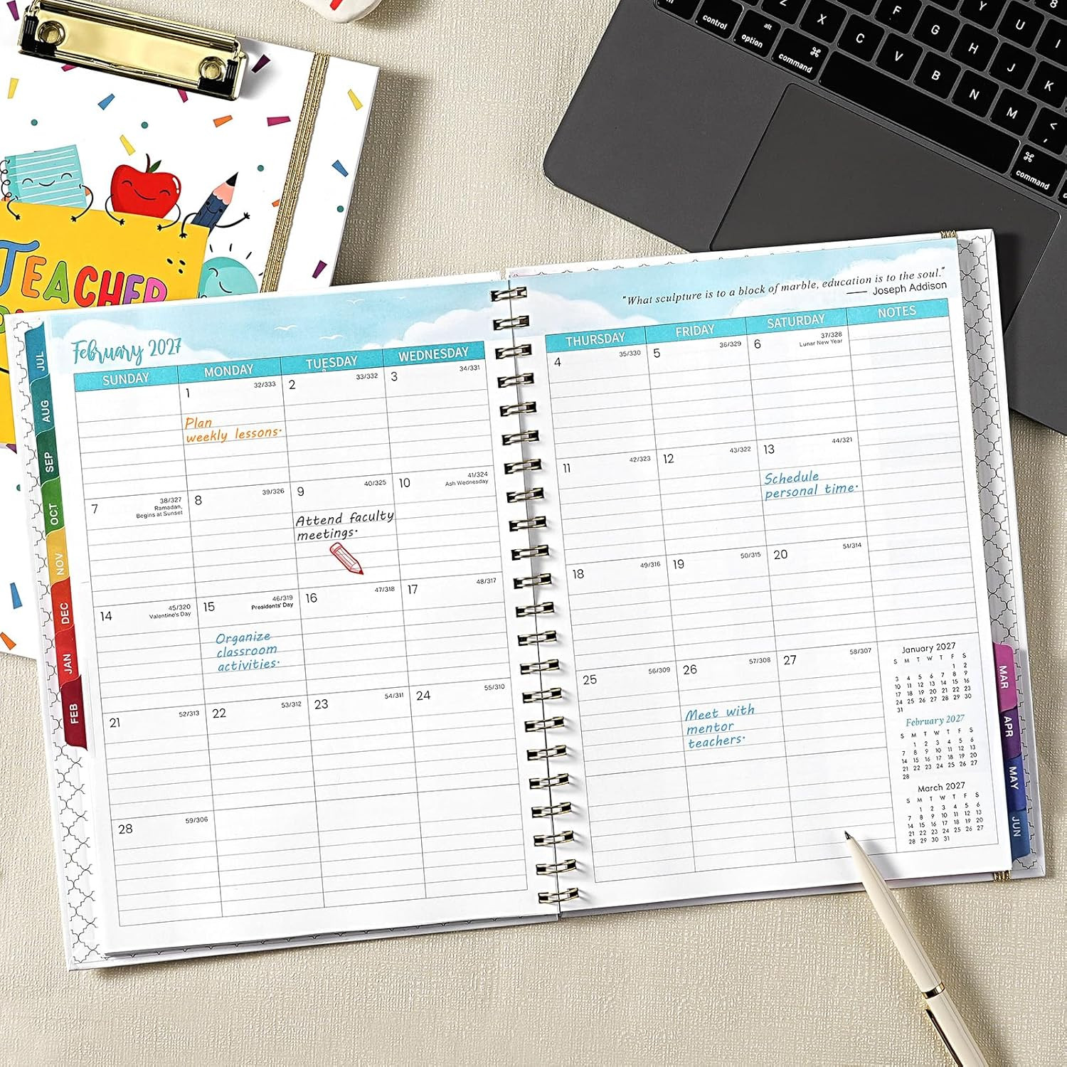 Teacher Planner 2026-2027 – Teacher Lesson Planner, July 2026 – June 2027, 2026-