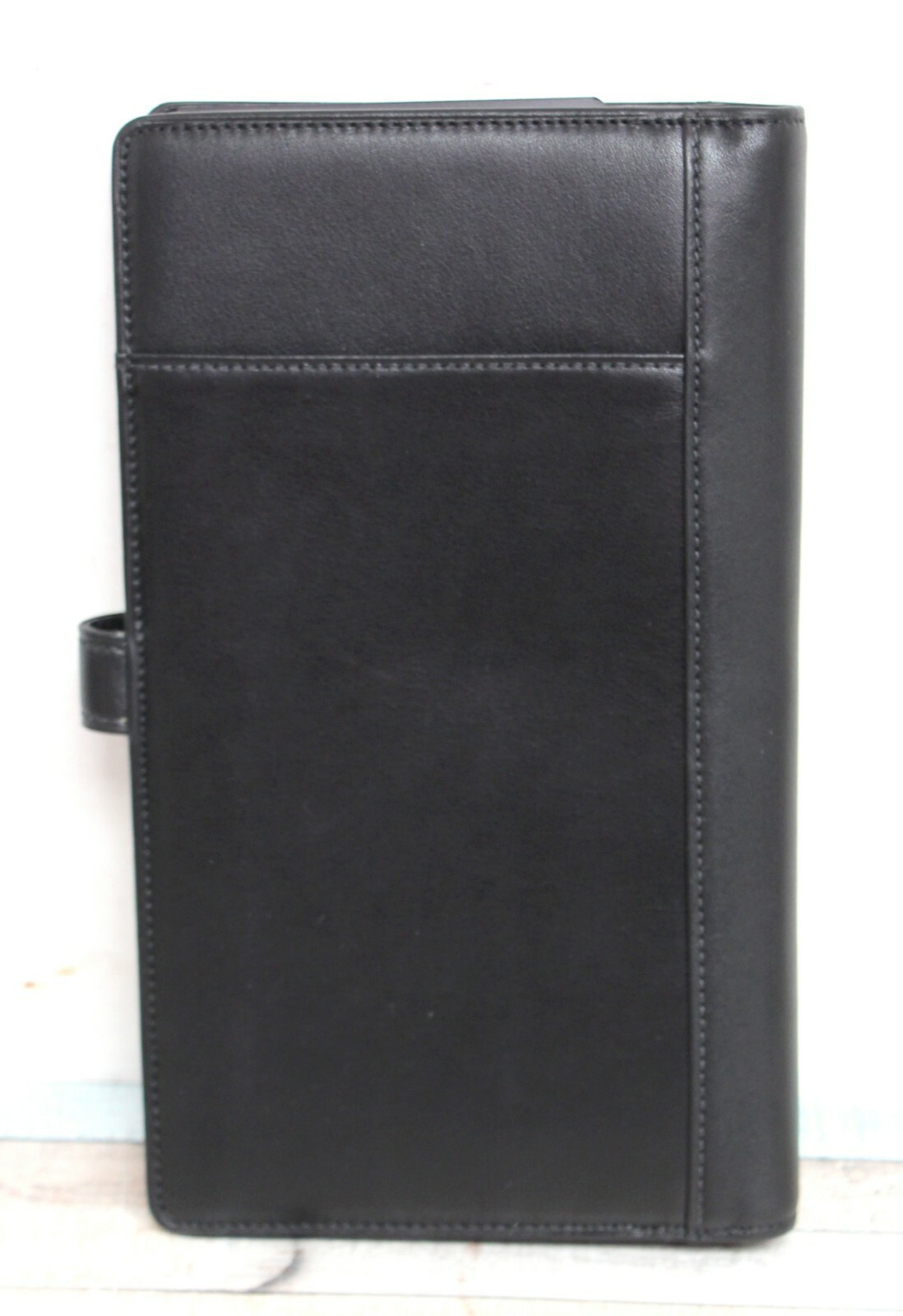 NWT 5.25″x8.75″ Tumi MERIDIAN Boing BLACK REAL LEATHER ULTIMATE TRAVEL ORGANIZER
