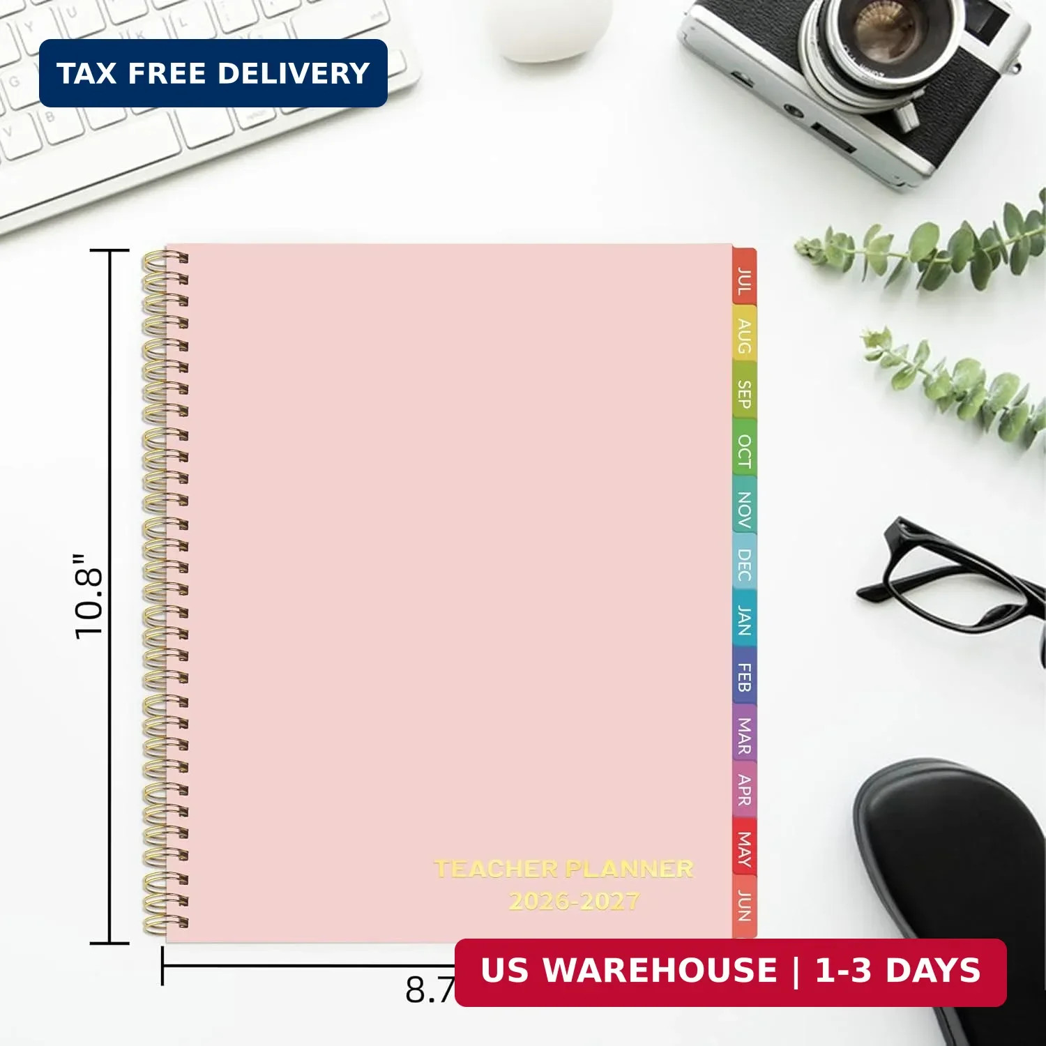 Teacher Planner 2026-2027 – Teacher Planner 2026-2027 Academic Year, 8.7″ x 10.8