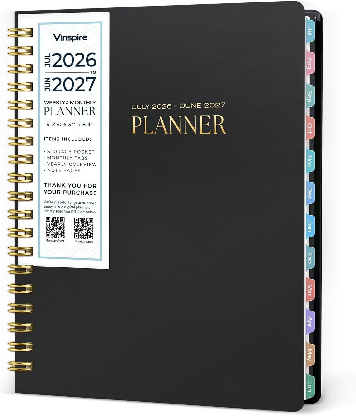 2026 Planner Yearly Monthly & Weekly Planner 2026-2027 Teachers & Students