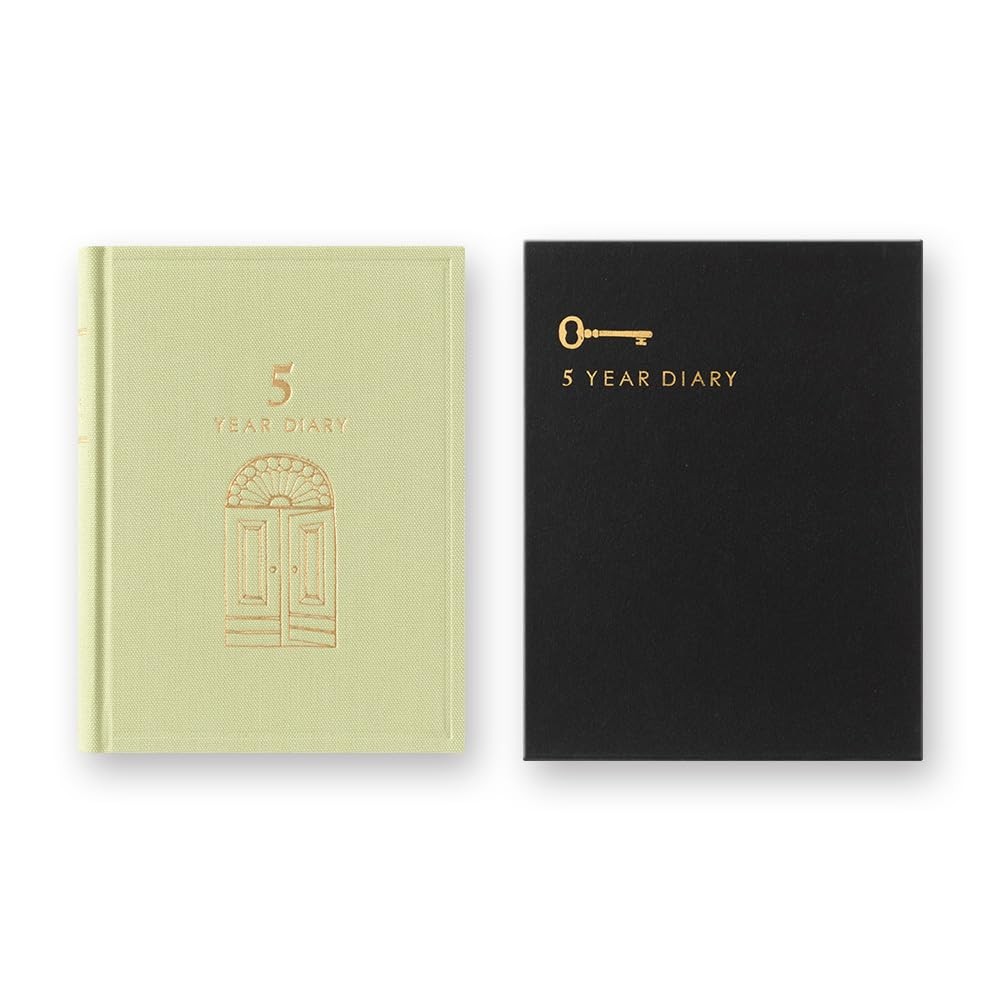 DESIGNPHIL Midori Diary, 5-Year Use, Mini, Light Green, 12715006
