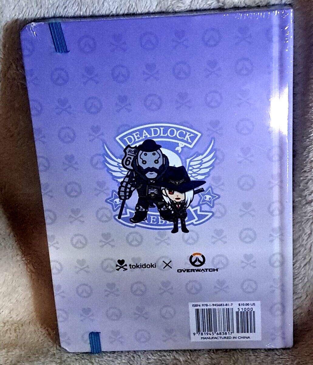 Tokidoki X Overwatch Hardcover Journal With Elastic Band Closure